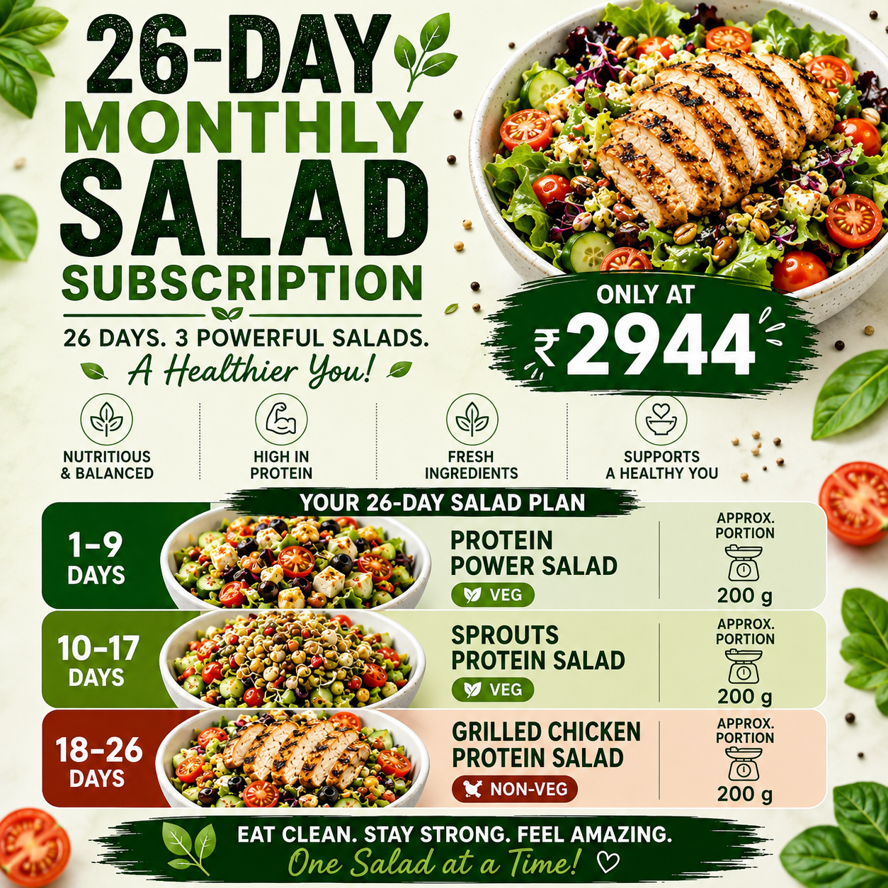 Subscriptions Plan Veg + Non Veg